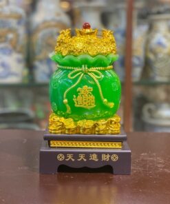 Túi Tiền Vàng Màu Xanh Chiêu Tài