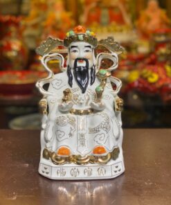 Tượng Thần Phát/ Tượng Thần Tiền Triệu Công Minh Sứ Trắng