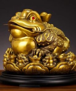 Cóc Thiềm Thừ Phong Thủy Đồng Cõng Vàng Chiêu Tài