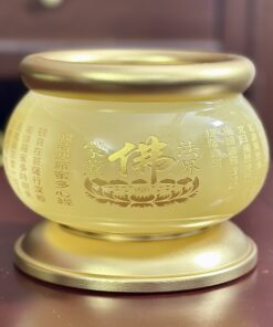 Bát Hương Lưu Ly Vàng Bọc Đồng