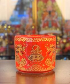 Bát Hương Sứ Men Đỏ Bát Tràng