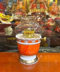 Đèn Dầu Vân Đá Đỏ
