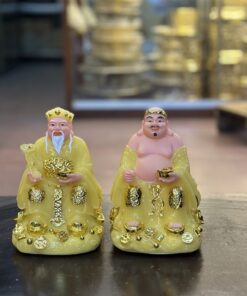 Tượng Thần Tài Thổ Địa Mây Bột Đá Vàng