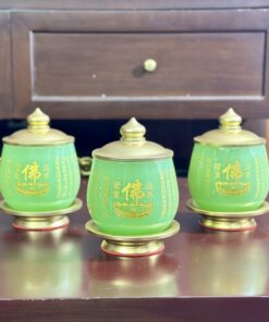 Chóe Thờ Lưu Ly Xanh Bọc Đồng