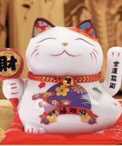 Mèo Thần Tài Maneki Neko Mini 14cm
