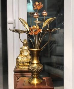 Bó Hoa Sen 11 Cành Đồng Đài Loan Cao 70cm