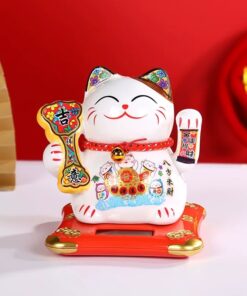Mèo Thần Tài Năng Lượng 10cm