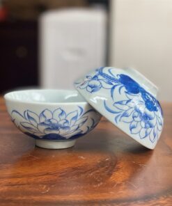 Bát Cơm/Bát Thờ Cúng Hoa Sen Men Ngọc