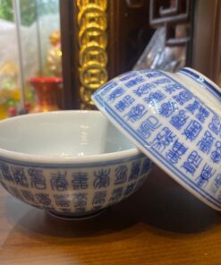 Bát Thờ 100 Chữ Phúc Men Ngọc