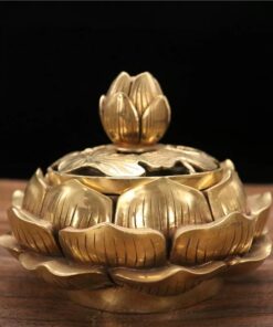 Đốt Trầm Sen Đồng Vàng