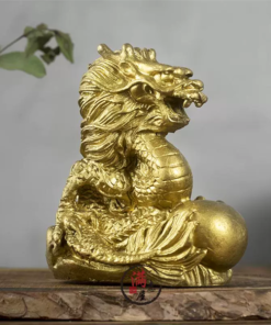 Rồng Đồng Ôm Long Châu Phong Thủy