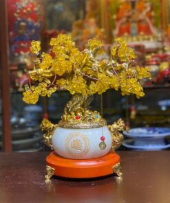 Cây Đá Thạch Anh Vàng Chiêu Tài